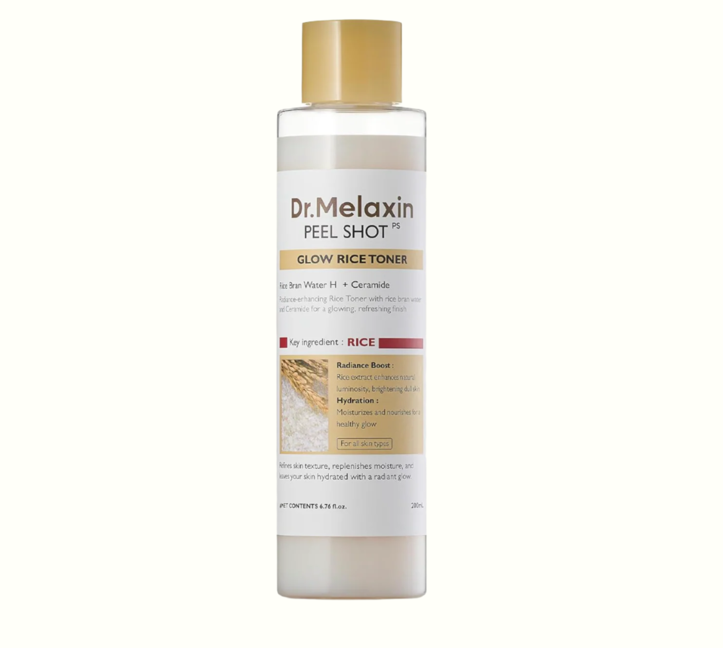 Dr.Melaxin Peel Shot Glow Rice Ampoule - Serums for Brightening, Exfoliating, and Moisturizing