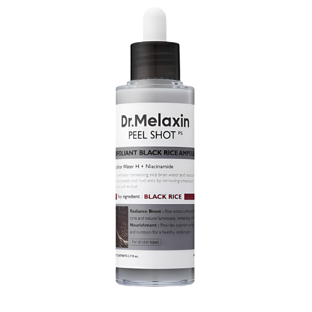 Dr.Melaxin Peel Shot Glow Rice Ampoule - Serums for Brightening, Exfoliating, and Moisturizing